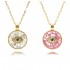 Cross-border best-selling accessories: crystal zircon shell Evil Eye necklace for women, European and American Devil Eye pendant necklaces