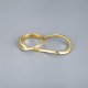 This exaggerated geometric ring from Europe and America features a gold and silver glossy double-ring ring with an opening design that can be adjusted in an ins style This exaggerated geometric ring from Europe and America features a gold and silver glossy double-ring ring with an opening design that can be adjusted in an ins style