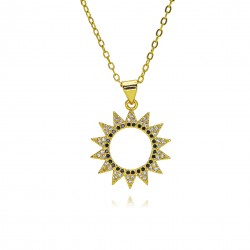Sun and Moon style necklace for girls, light luxury, niche and high-end, 2024 new collarbone chain, strong chain summer gift