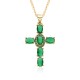 2023 new copper slightly set zircon necklace, multi-color cross pendant, hip-hop necklace, collarbone chain E021 2023 new copper slightly set zircon necklace, multi-color cross pendant, hip-hop necklace, collarbone chain E021
