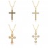 A light luxury full-diamond micro-set design, a lively and dazzling cross necklace for women, and a simple Instagram pendant