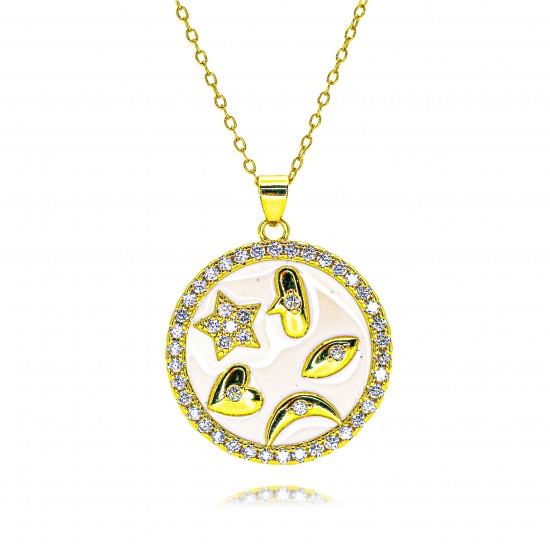 tumu Xiyin New Devil's Eye oil-dripping Necklace Multi-color micro-set pendant neck accessory Factory wholesale tumu Xiyin New Devil's Eye oil-dripping Necklace Multi-color micro-set pendant neck accessory Factory wholesale