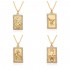 European and American cross-border religious personality statue collarbone chain Zircon eco-friendly copper material pendant necklace copper plating 18kg C651