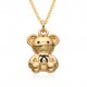 Douyin Internet celebrity live-streaming bestseller necklace, "Drip Oil Bear", light luxury, high-end, simple European and American style collarbone chain factory wholesale Douyin Internet celebrity live-streaming bestseller necklace, "Drip Oil Bear", light luxury, high-end, simple European and American style collarbone chain factory wholesale