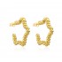 European and American style metal spiral five-pointed star earrings spring and summer new trendy, simple, individual and fashionable star-shaped ear rings and earrings