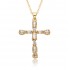 Amazon cross-border bestseller colorful zircon cross accessory pendant Hip-hop necklace female wholesale SHEIN.TEMU