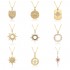 Wholesale of InS-style gold-plated light luxury necklaces for women with a niche design and a sense of high-end collarbone chains and heart-shaped pendants