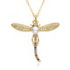New European and American products in the Instagram style, popular on Amazon, fashionable and individual, dragonfly panda women's style 18k pendant necklace consignment New European and American products in the Instagram style, popular on Amazon, fashionable and individual, dragonfly panda women's style 18k pendant necklace consignment
