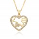 2023 new micro-set niche design heart-shaped necklace factory stock, simple and elegant collarbone pendant 2023 new micro-set niche design heart-shaped necklace factory stock, simple and elegant collarbone pendant
