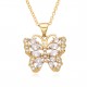 European and American cross-border supply, personalized hip-hop fashion accessories, perforated micro-inlaid zircon butterflyfish bone necklace, pendant for women European and American cross-border supply, personalized hip-hop fashion accessories, perforated micro-inlaid zircon butterflyfish bone necklace, pendant for women