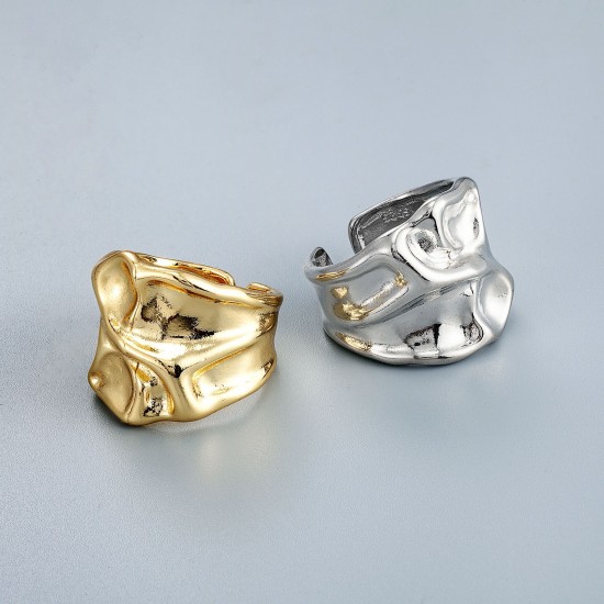 Wholesale of irregular ring opening designs for both men and women in cross-border fashion in Europe and America, with exaggerated ins style rings Wholesale of irregular ring opening designs for both men and women in cross-border fashion in Europe and America, with exaggerated ins style rings