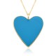 Cross-border best-selling heart-shaped oil-drop pendant with a heart and a heart, ins style, versatile and fashionable, 14K copper-plated real gold jewelry necklace Cross-border best-selling heart-shaped oil-drop pendant with a heart and a heart, ins style, versatile and fashionable, 14K copper-plated real gold jewelry necklace