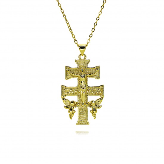 European and American cross-border religious personality statue collarbone chain Zircon Catholic Virgin Mary pendant necklace copper plated with 18k real gold European and American cross-border religious personality statue collarbone chain Zircon Catholic Virgin Mary pendant necklace copper plated with 18k real gold