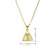True gold 18K gold protected gold pendant with zircon, tribal pattern logo pendant, moon eye necklace accessory material True gold 18K gold protected gold pendant with zircon, tribal pattern logo pendant, moon eye necklace accessory material