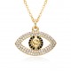 European and American cross-border Amazon bestsellers: titanium steel collarbone chain, colored zircon eye pendant, Devil's Eye necklace European and American cross-border Amazon bestsellers: titanium steel collarbone chain, colored zircon eye pendant, Devil's Eye necklace