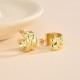 Copper-plated 18K real gold semi-circular geometric stud earrings with European and American metallic style, niche design sense, high-end light luxury earring accessories Copper-plated 18K real gold semi-circular geometric stud earrings with European and American metallic style, niche design sense, high-end light luxury earring accessories