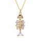 European and American cross-border supply, personalized hip-hop fashion accessories, perforated micro-inlaid zircon butterflyfish bone necklace, pendant for women European and American cross-border supply, personalized hip-hop fashion accessories, perforated micro-inlaid zircon butterflyfish bone necklace, pendant for women