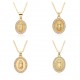 Independent website's best-selling women's religious jewelry: copper slightly inlaid zircon Virgin Mary pendant, believer necklace for women Independent website's best-selling women's religious jewelry: copper slightly inlaid zircon Virgin Mary pendant, believer necklace for women