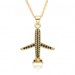 New European and American products in the style of Instagram, Amazon's best-selling fashion and individuality, 18k aircraft and aircraft women's pendant necklaces, consignment