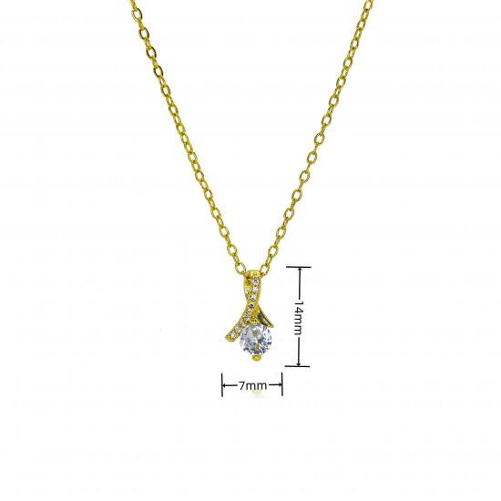 Wholesale of new cross-border copper-gold-plated elegant diamond-encrusted pendant necklaces for women with a niche design sense in Europe and America Wholesale of new cross-border copper-gold-plated elegant diamond-encrusted pendant necklaces for women with a niche design sense in Europe and America