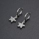European and American cross-border trade style diamond-encrusted CZ Zircon star earrings, light luxury and romantic women's earrings, ins style earrings in stock European and American cross-border trade style diamond-encrusted CZ Zircon star earrings, light luxury and romantic women's earrings, ins style earrings in stock
