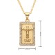 European and American cross-border religious personality statue collarbone chain Zircon eco-friendly copper material pendant necklace copper plating 18kg C651 European and American cross-border religious personality statue collarbone chain Zircon eco-friendly copper material pendant necklace copper plating 18kg C651