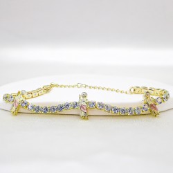 European and American foreign trade Amazon micro-set zircon bracelet, religious Saint Jude, niche, simple and sweet women's bracelet