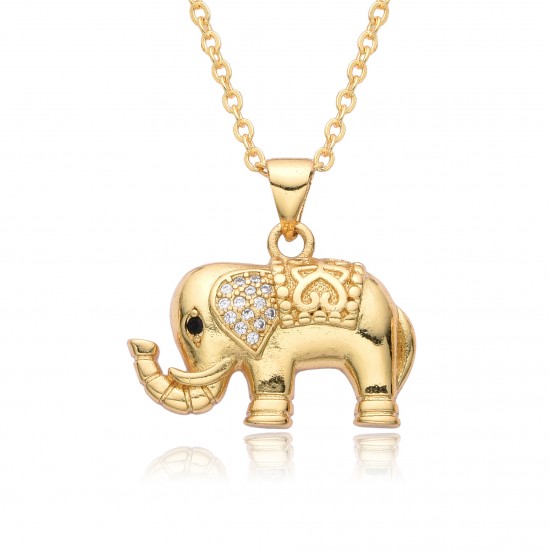 Little Elephant pendant necklace for women, with a sense of high-end, light luxury and niche design. Wholesale collarbone chain inlaid with zircon Little Elephant pendant necklace for women, with a sense of high-end, light luxury and niche design. Wholesale collarbone chain inlaid with zircon