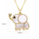 Wholesale of European and American individualistic, fashionable and versatile elephant pendants, hip-hop exaggerated, zircon set high-end necklaces and women's accessories Wholesale of European and American individualistic, fashionable and versatile elephant pendants, hip-hop exaggerated, zircon set high-end necklaces and women's accessories