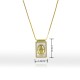 Cross-border best-selling European-style Saint Guadalupe necklace, women's light luxury natural shell square tag pendant jewelry on Instagram Cross-border best-selling European-style Saint Guadalupe necklace, women's light luxury natural shell square tag pendant jewelry on Instagram