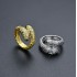 A cold and trendy Instagram ring for both men and women in Europe and America, featuring a single ring with snake scales flashing and a snake head CZ opening