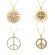 Wholesale of European and American hip-hop 3D Peace logo micro-inlaid electroplated pendant necklaces on AliExpress and Amazon Cross-border bestsellers Wholesale of European and American hip-hop 3D Peace logo micro-inlaid electroplated pendant necklaces on AliExpress and Amazon Cross-border bestsellers