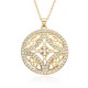 New Korean-style fashionable Celtic knot gold-plated necklace wholesale Zircon women's pendant necklace from foreign trade manufacturer New Korean-style fashionable Celtic knot gold-plated necklace wholesale Zircon women's pendant necklace from foreign trade manufacturer