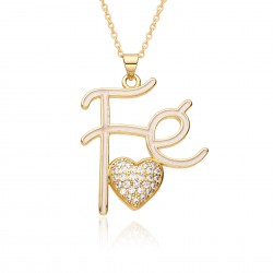 2023 new micro-set niche design heart-shaped necklace factory stock, simple and elegant collarbone pendant