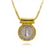 European and American cross-border religious personality statue box chain Zircon Catholic Virgin Mary pendant necklace copper plated with 18k real gold European and American cross-border religious personality statue box chain Zircon Catholic Virgin Mary pendant necklace copper plated with 18k real gold