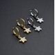 European and American cross-border trade style diamond-encrusted CZ Zircon star earrings, light luxury and romantic women's earrings, ins style earrings in stock European and American cross-border trade style diamond-encrusted CZ Zircon star earrings, light luxury and romantic women's earrings, ins style earrings in stock