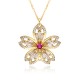 The new best-selling necklaces and pendants in foreign trade are exquisitely crafted with slightly set zircon small sunflowers and golden jewelry that retains color The new best-selling necklaces and pendants in foreign trade are exquisitely crafted with slightly set zircon small sunflowers and golden jewelry that retains color