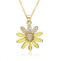 This is a fashionable and timeless necklace with a light luxury and delicate Daisy flower Settings. It is a versatile and trendy collarbone chain for female Internet celebrities