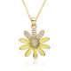 This is a fashionable and timeless necklace with a light luxury and delicate Daisy flower Settings. It is a versatile and trendy collarbone chain for female Internet celebrities This is a fashionable and timeless necklace with a light luxury and delicate Daisy flower Settings. It is a versatile and trendy collarbone chain for female Internet celebrities