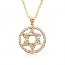 European and American five-pointed star-shaped pendant, guardian star, engraved star, diamond-encrusted star necklace, short women's collarbone chain wholesale