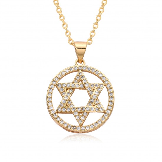 European and American five-pointed star-shaped pendant, guardian star, engraved star, diamond-encrusted star necklace, short women's collarbone chain wholesale European and American five-pointed star-shaped pendant, guardian star, engraved star, diamond-encrusted star necklace, short women's collarbone chain wholesale