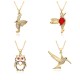 Cross-border new gold-plated bird necklace, elegant accessory, full of diamonds, unique and versatile, fashionable Instagram collarbone chain for women Cross-border new gold-plated bird necklace, elegant accessory, full of diamonds, unique and versatile, fashionable Instagram collarbone chain for women