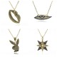 Cross-border copper-plated 18k real gold slightly inlaid light luxury zircon pendant, versatile necklace, personalized octagonal star trend collarbone chain Cross-border copper-plated 18k real gold slightly inlaid light luxury zircon pendant, versatile necklace, personalized octagonal star trend collarbone chain