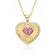 European and American style heart-shaped necklace for women, creative and unique, versatile, niche design, Instagram trendy heart-shaped pendant, collarbone chain European and American style heart-shaped necklace for women, creative and unique, versatile, niche design, Instagram trendy heart-shaped pendant, collarbone chain