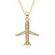 New European and American products in the style of Instagram, Amazon's best-selling fashion and individuality, 18k aircraft and aircraft women's pendant necklaces, consignment New European and American products in the style of Instagram, Amazon's best-selling fashion and individuality, 18k aircraft and aircraft women's pendant necklaces, consignment