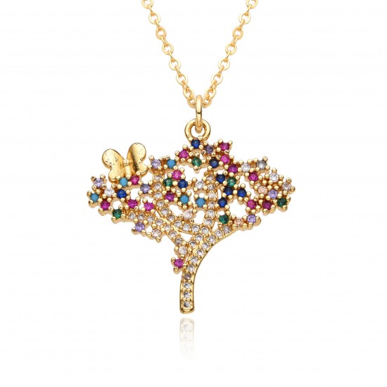 Wholesale of cross-border European and American new products: Life Tree necklace pendant for women, non-fading collarbone chain fashion accessories Wholesale of cross-border European and American new products: Life Tree necklace pendant for women, non-fading collarbone chain fashion accessories
