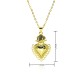Heart-shaped gold-plated 18K pendant, heart-shaped zircon accessory, cross-border fashion from Europe and America, non-fading jewelry, versatile necklace Heart-shaped gold-plated 18K pendant, heart-shaped zircon accessory, cross-border fashion from Europe and America, non-fading jewelry, versatile necklace