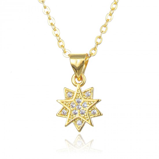 European and American cross-border trade full-diamond zircon hexagonal star pendant necklace for women, light luxury and simple style collarbone chain in stock European and American cross-border trade full-diamond zircon hexagonal star pendant necklace for women, light luxury and simple style collarbone chain in stock
