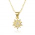 European and American cross-border trade full-diamond zircon hexagonal star pendant necklace for women, light luxury and simple style collarbone chain in stock