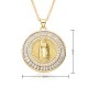 European and American cross-border religious personality deity collarbone chain Zircon eco-friendly copper material pendant necklace copper plated 18kg 069 European and American cross-border religious personality deity collarbone chain Zircon eco-friendly copper material pendant necklace copper plated 18kg 069
